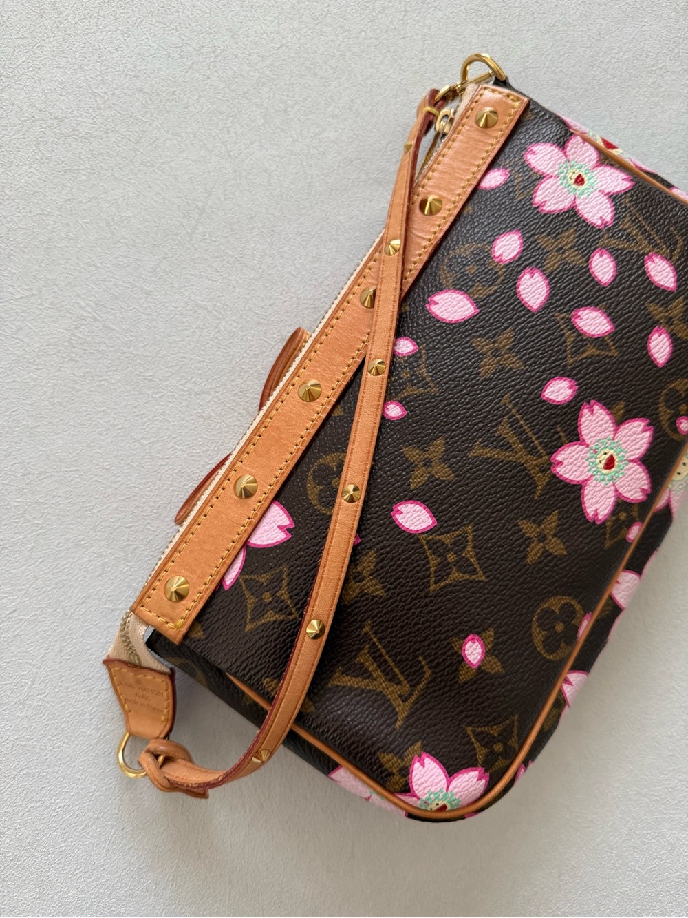Louis Vuitton Murakami Monogram Cherry Blossom Pochette Bag - Picture 7 of 9